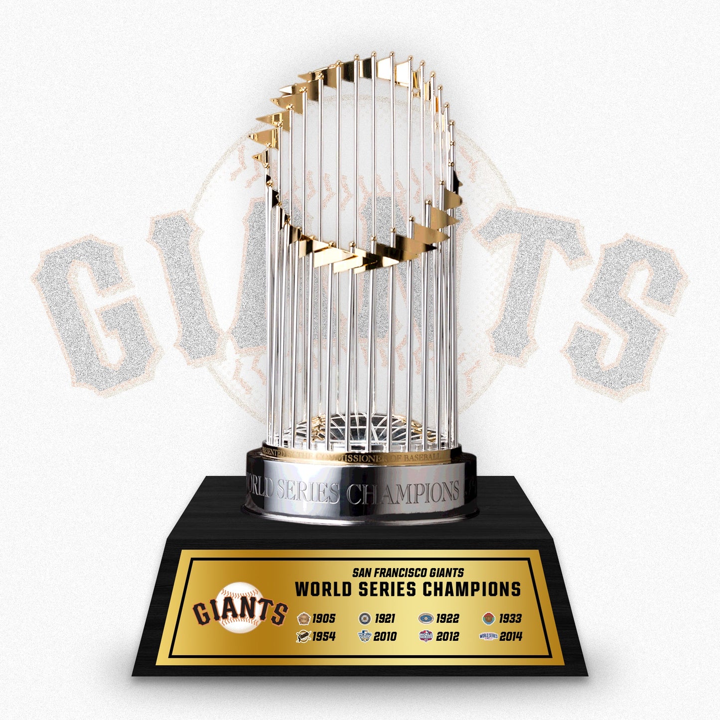 [MLB] San Francisco Giants World Series Commissioner's Trophy 11.8"(30cm) With Wooden Base