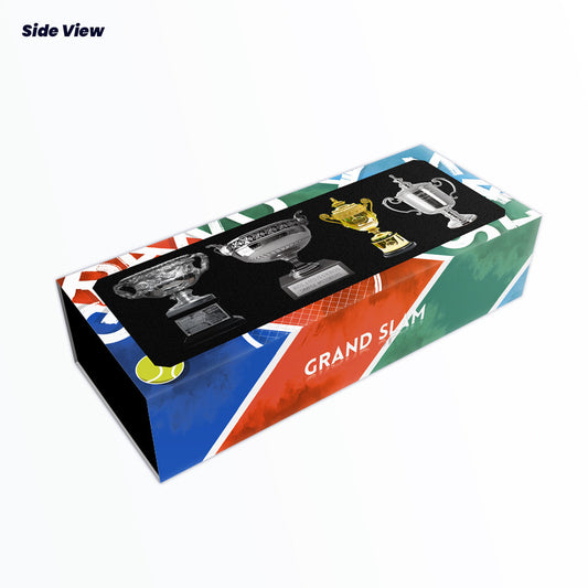 Tennis Trophy Box Men Grand Slam Set Metal Trophy 8cm