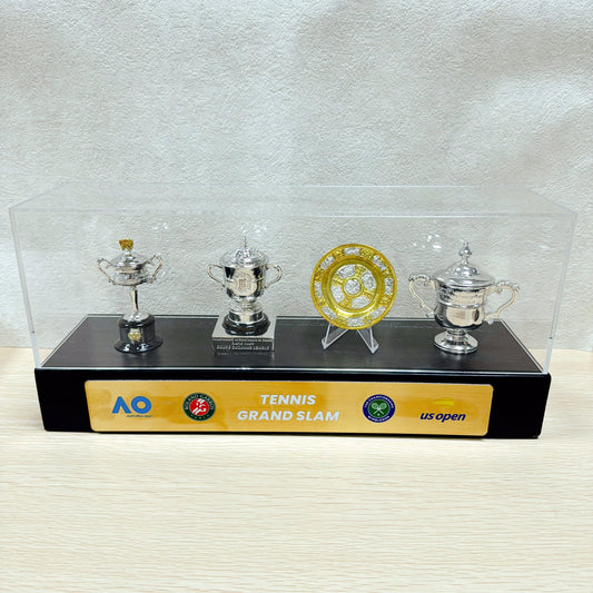 Tennis Trophy Box Women Grand Slam Set Metal Trophy Case
