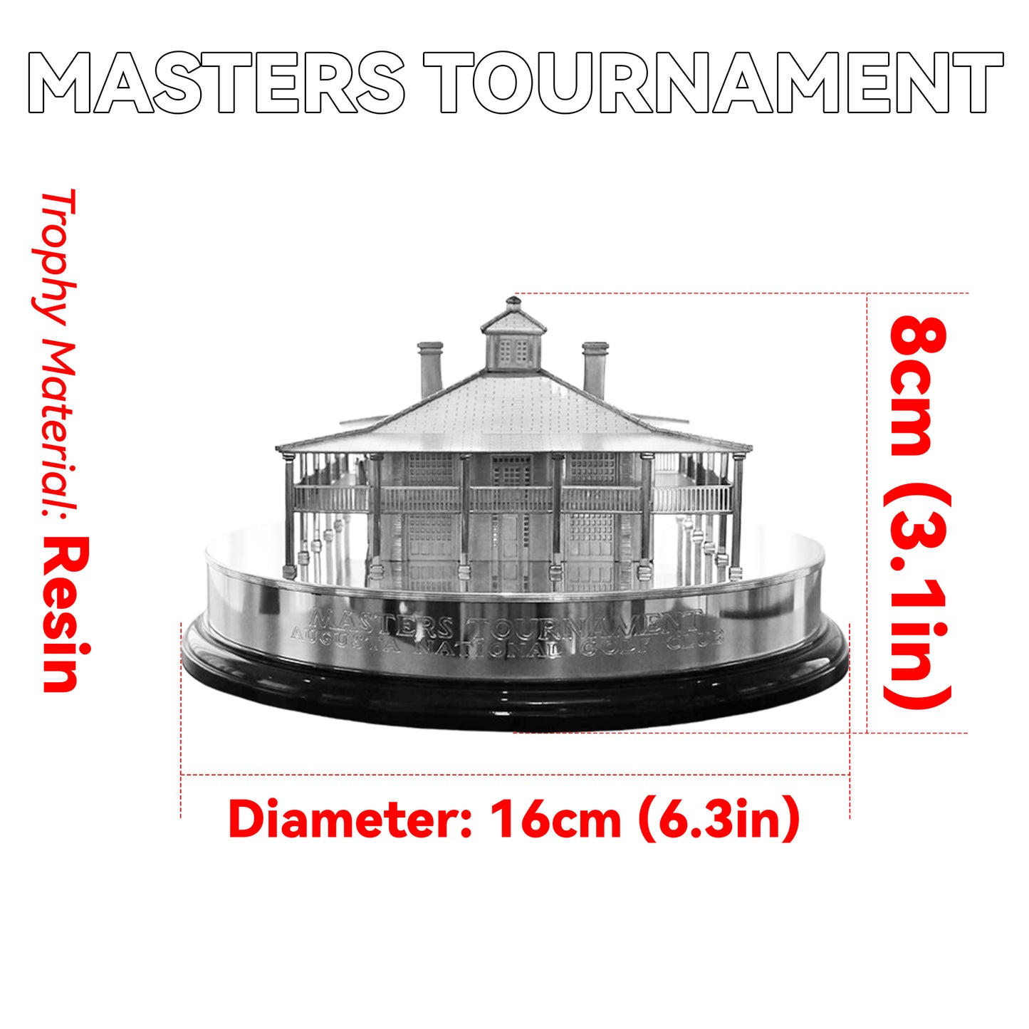 Masters Tournament  Championship Trophy - 8cm Resin